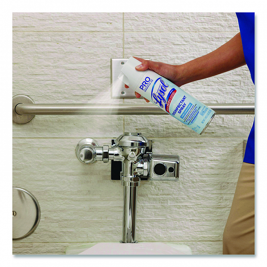 Disinfectant Spray, Crisp Linen Scent, 19 oz. Aerosol Spray, 12/Carton (74828CT)