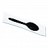 Dispens-a Spoon, Individually Wrapped, Mediumweight Spoon, Plastic, Black, 100/Box (BEP90206)