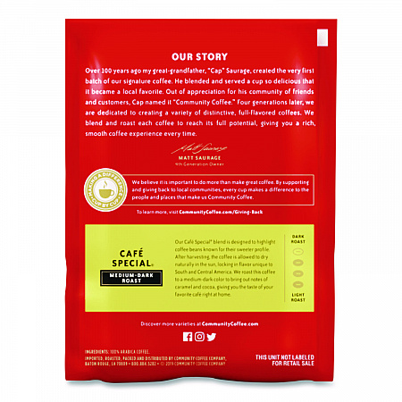 Cafe Special, 2.5 oz Packet, 40/Carton (CCI15104)