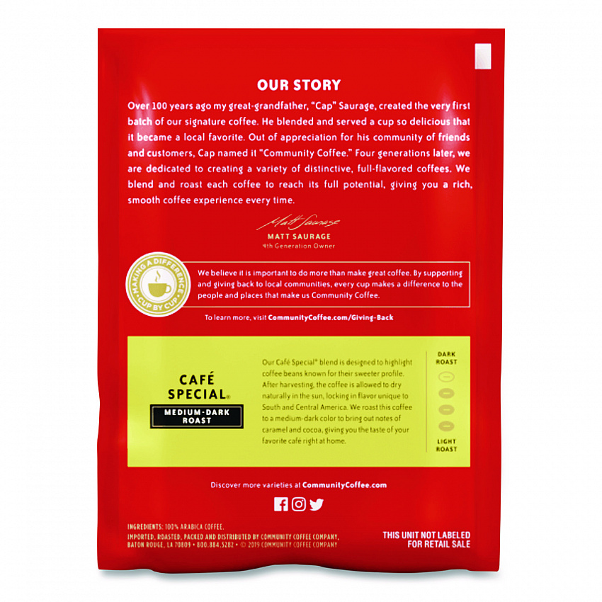 Cafe Special, 2.5 oz Packet, 40/Carton (CCI15104)