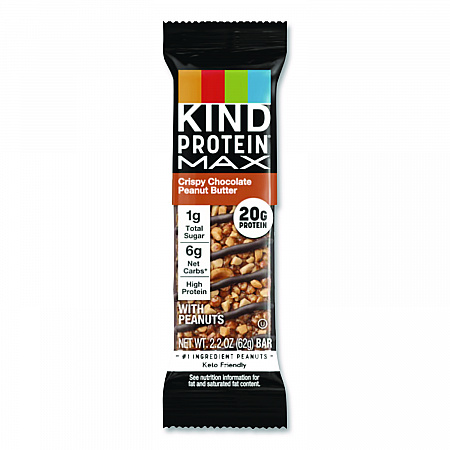 Protein MAX Bar, Crispy Chocolate Peanut Butter, 2.2 oz Bar, 12/Box (PHW43470)