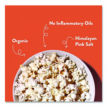 Snack Organic No Cheese Cheesiness Popcorn, Cheese, 0.88 oz Bag, 18/Carton (LSN00862)