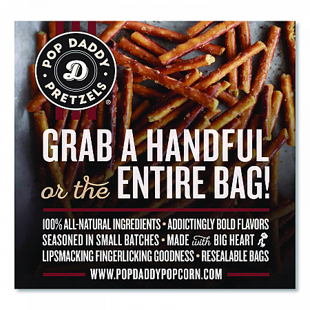 Dill Pickle Pretzel Sticks, 3 oz Bag, 15/Carton (00561)