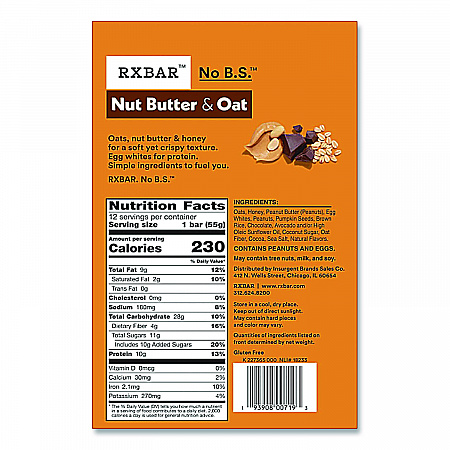 Gluten-Free Peanut Butter Dark Chocolate Protein Bar, 1.9 oz Bar, 12/Box (KEE00718)