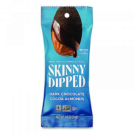 Dark Chocolate Covered Almonds, 1.2 oz Bags, 10/Box (EDT00837)