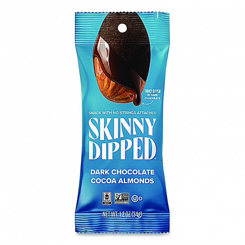 Dark Chocolate Covered Almonds, 1.2 oz Bags, 10/Box (EDT00837)