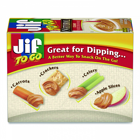 Spreads, Natural Creamy Peanut Butter, 1.5 oz Cup, 8/Box (24307)