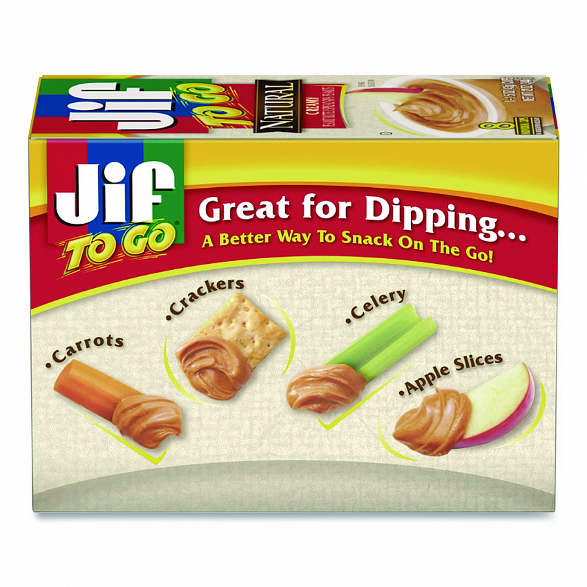 Spreads, Natural Creamy Peanut Butter, 1.5 oz Cup, 8/Box (24307)