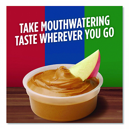 Spreads, Natural Creamy Peanut Butter, 1.5 oz Cup, 8/Box (24307)