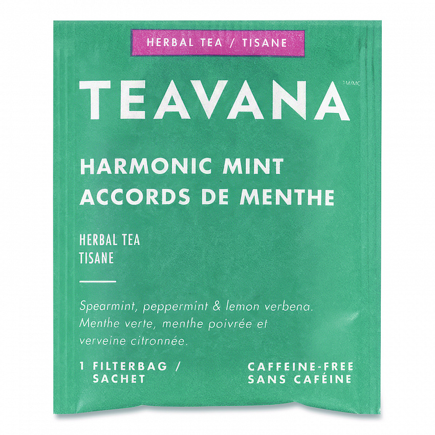 Teavana Tea Bags, Harmonic Mint Decaf, 0.05 oz, 24/Box (SBK13091)
