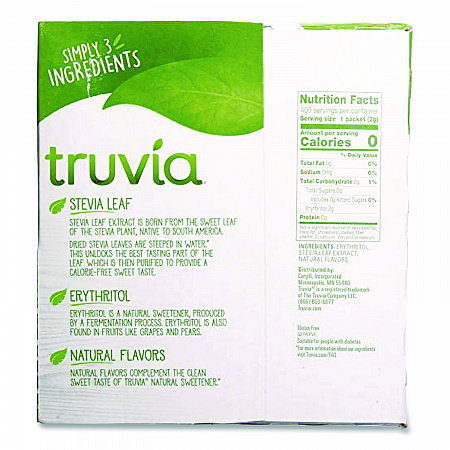Natural Sugar Substitute, 0.07 oz Packet, 400/Box (BBD02056)
