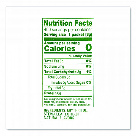 Natural Sugar Substitute, 0.07 oz Packet, 1,000/Carton (BBD02057)