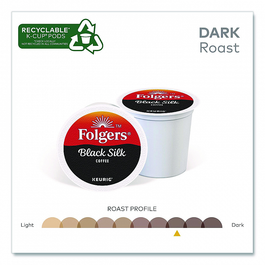 Gourmet Selections Black Silk Coffee K-Cups, 96/Carton (6662CT)