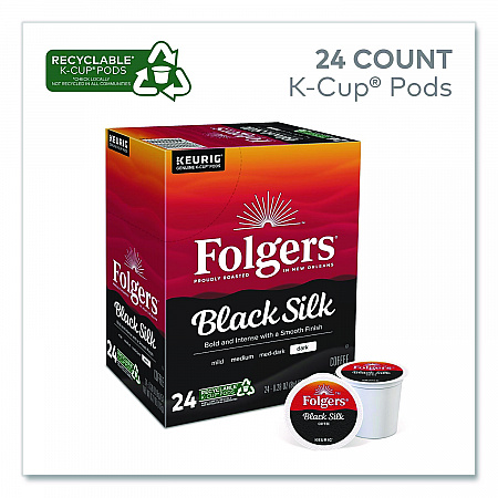 Gourmet Selections Black Silk Coffee K-Cups, 96/Carton (6662CT)