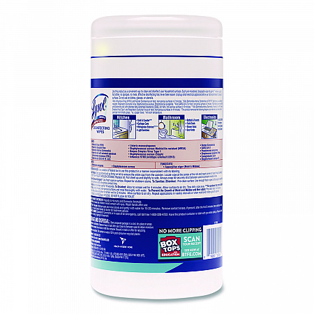 Disinfecting Wipes, 1-Ply, 7 x 7.25, Crisp Linen, White, 80 Wipes/Canister, 6 Canisters/Carton (89346CT)
