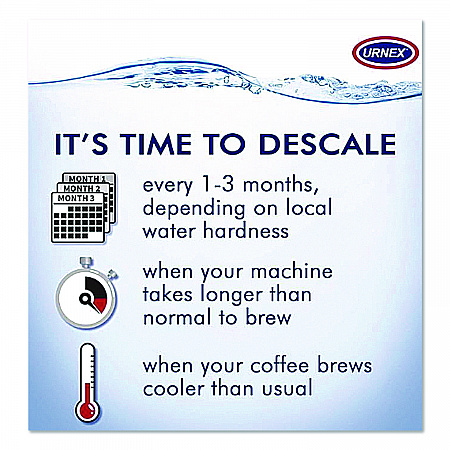 Coffee and Espresso Machine Descaling Powder, 1 oz Packets, 3/Box (UBI70255)