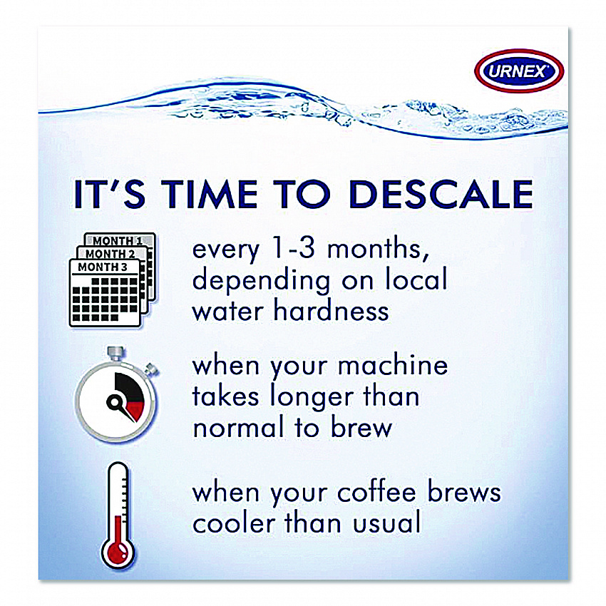 Coffee and Espresso Machine Descaling Powder, 1 oz Packets, 3/Box (UBI70255)