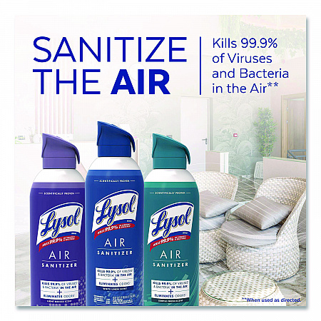 Air Sanitizer Spray, White Linen Scent, 10 oz Aerosol Spray (99351EA)