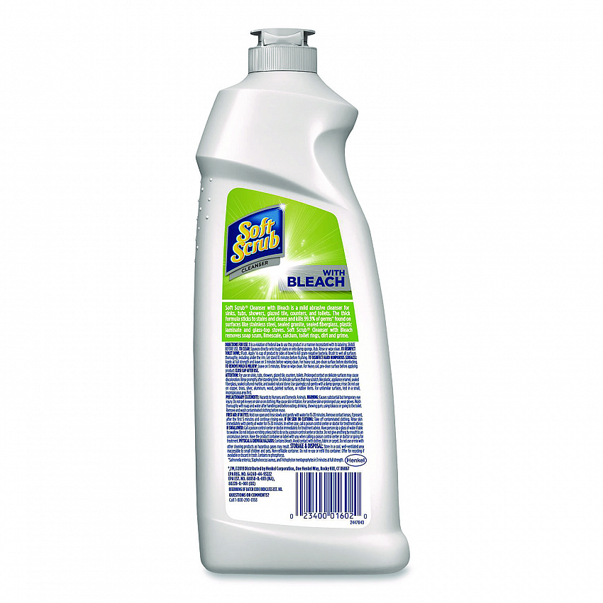 Cleanser with Bleach, 24 oz Bottle, 8/Carton (07222)