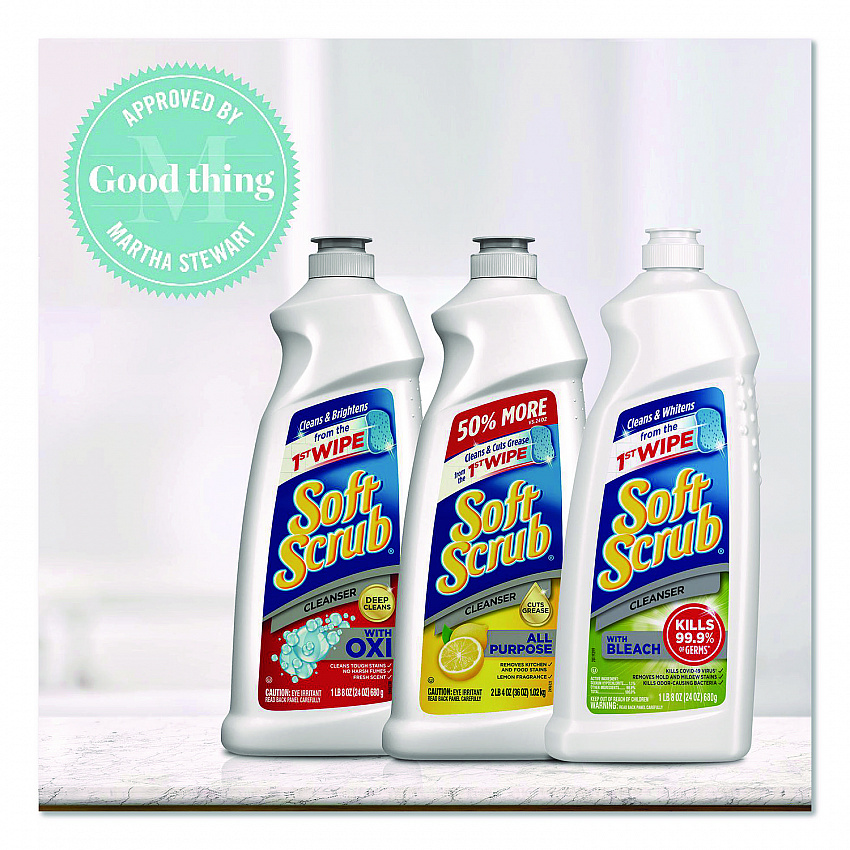 Cleanser with Bleach, 24 oz Bottle, 8/Carton (07222)