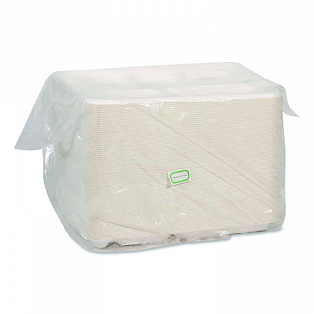 Compostable Fiber Blend School Lunch Tray, Heavy Duty, 8 x 12 x 1, White, 250/Carton (MC50601)