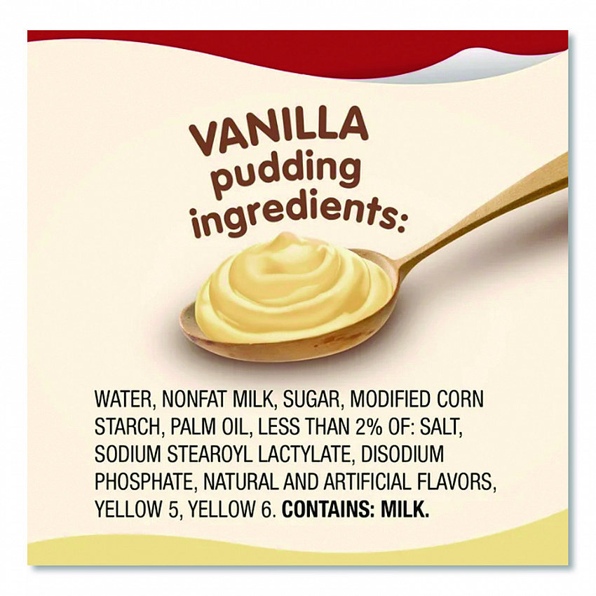 Pudding Cups, Vanilla, 3.5 oz Cup, 48/Carton (HUN55419)