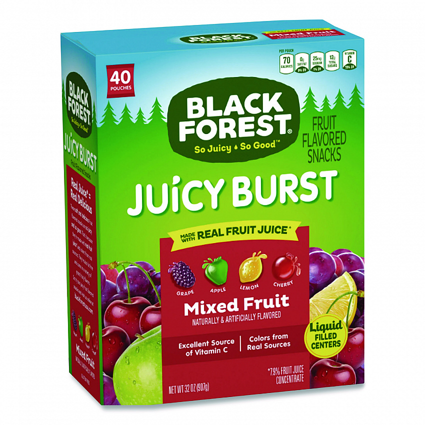 Juicy Burst Fruit Flavored Snack, Mixed Fruit, 32 oz Pouch, 40/Box (FER47149)