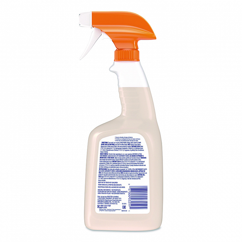 Fabric Refresher Spray, Fresh Clean Scent, (8) 32 oz Bottles and (2) Trigger Sprayers/Carton (03259CT)