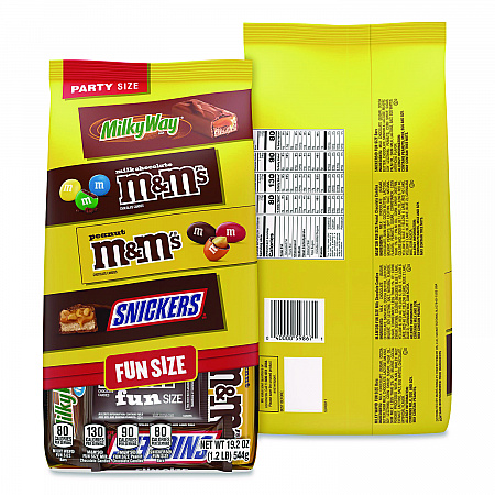 Chocolate Assortment, Assorted Fun and Snack Sizes, 3 Bags/Pack (60004179)