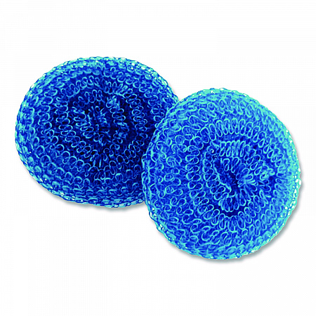 Poly Mesh Scrubbers, Blue, 3/Pack (437775)