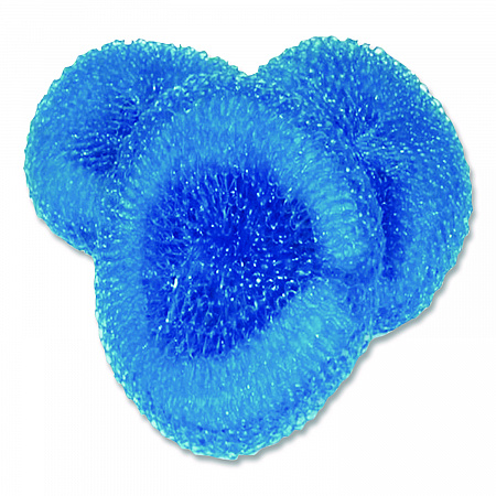 Poly Mesh Scrubbers, Blue, 3/Pack (437775)