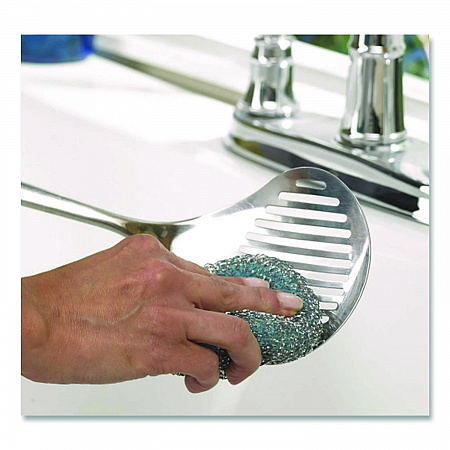 Ultra Steel Scrubbers, Gray/Silver, 3/Pack (437777)