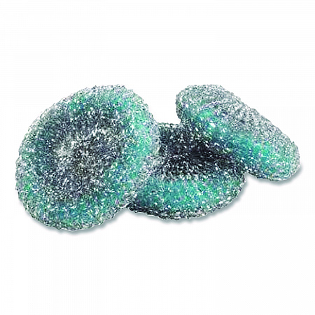 Ultra Steel Scrubbers, Gray/Silver, 3/Pack (437777)