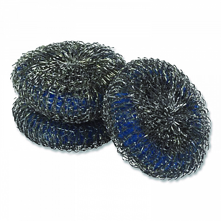 Ultra Steel Scrubbers, Gray/Silver, 3/Pack (437777)