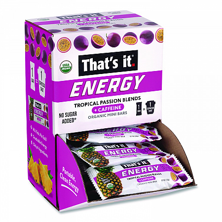 Organic Energy Bars, Tropical Passion Blend, 0.7 oz Bar, 36/Box (22002519)