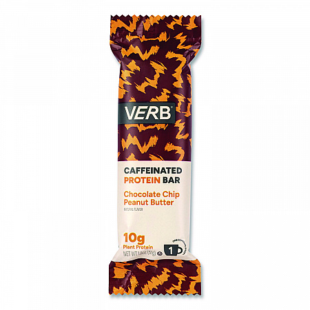 Caffeinated Protein Bar, Chocolate Chip Peanut Butter, 1.8 oz Bar, 12/Box (22002522)