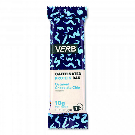 Caffeinated Protein Bar, Oatmeal Chocolate Chip, 1.8 oz Bar, 12/Box (22002523)