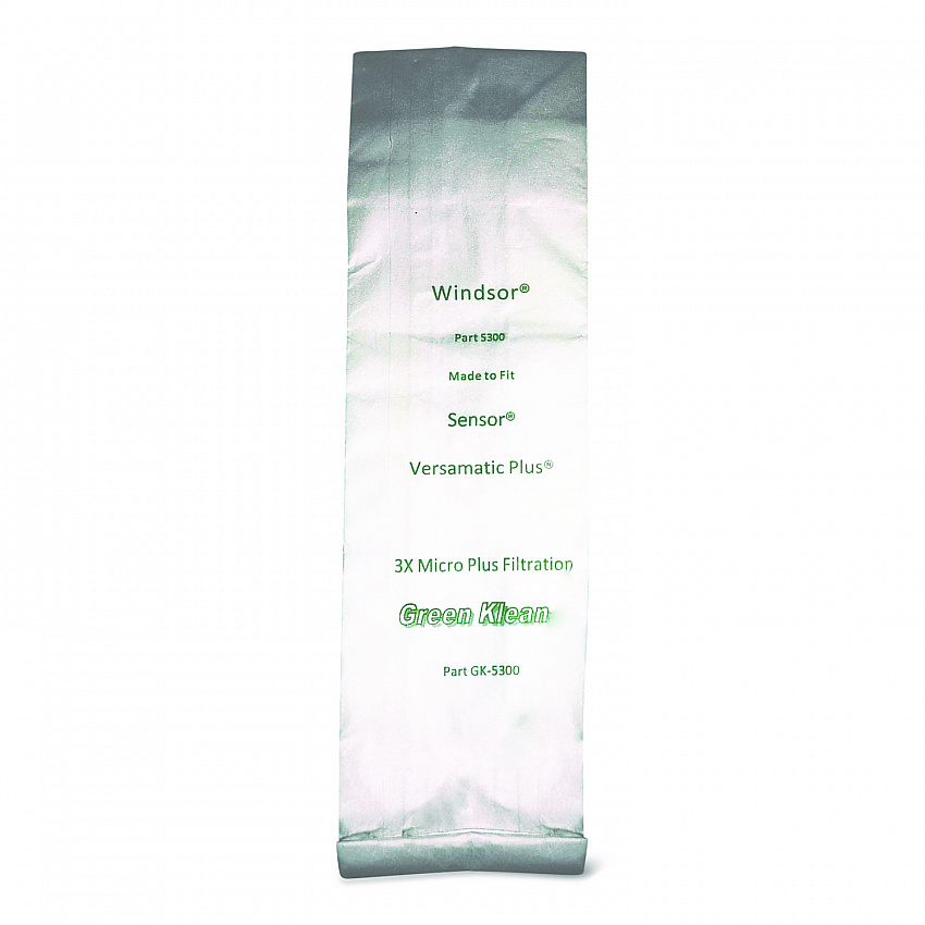 Replacement Vacuum Bags, Fits AllStar/Century/Karcher/ProChem/Sebo/Versamatic Plus/Windsor Sensor, 10/Pack (5300P)