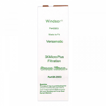 Replacement Vacuum Bags, Fits AllStar Javelin/Triple S Prosense II/Windsor Versamatic, 10/Pack (2003P)