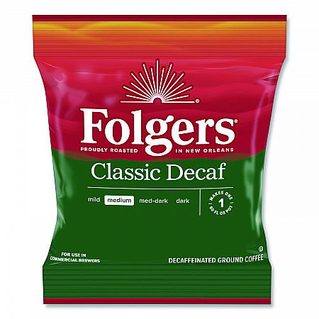 Classic Decaf Ground Coffee Fraction Pack, Classic Roast Decaf, 1.5 oz, 42/Carton (06433)