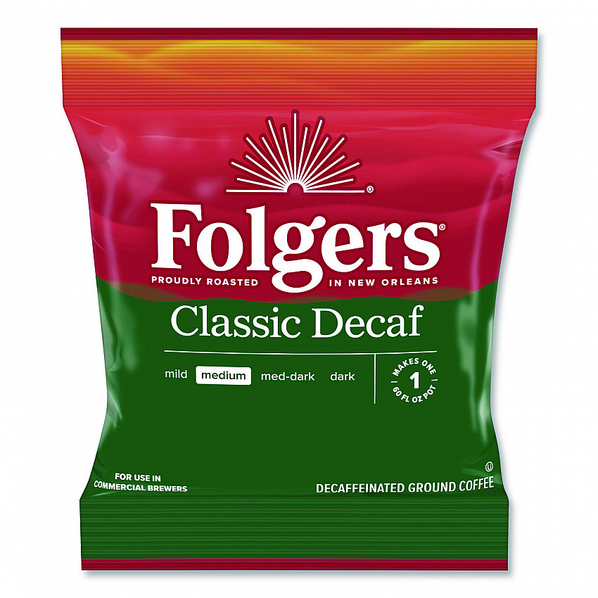 Classic Decaf Ground Coffee Fraction Pack, Classic Roast Decaf, 1.5 oz, 42/Carton (06433)