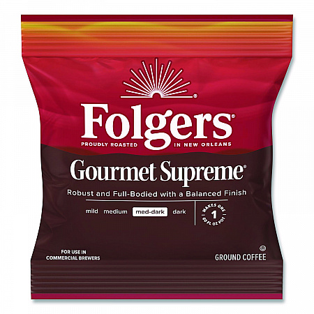 Gourmet Supreme Ground Coffee, Fraction Pack, 1.75 oz, 42/Carton (06437)