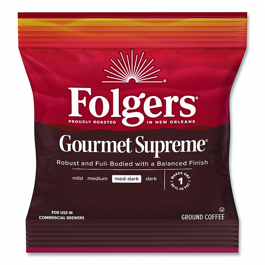 Gourmet Supreme Ground Coffee, Fraction Pack, 1.75 oz, 42/Carton (06437)