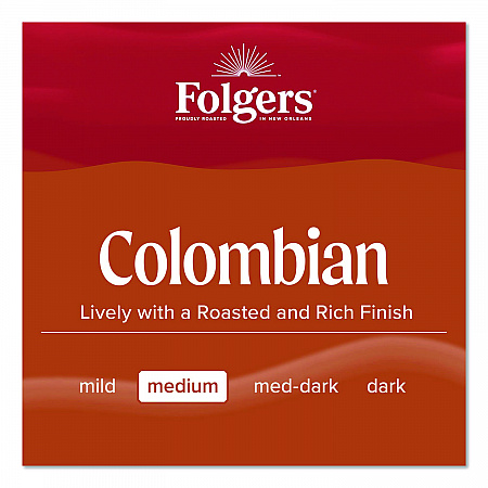 Colombian Ground Coffee Fraction Pack. 100% Colombian, 1.75 oz Fraction Pack, 42/Carton (06451)