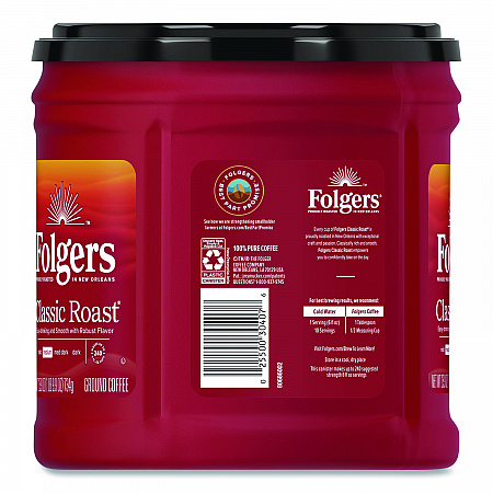 Coffee, Classic Roast, Ground, 25.9 oz Canister, 6/Carton (20421CT)