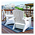 Adirondack Chair with Storage, Supports Up to 375 lb, 14.5
