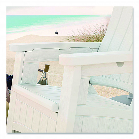 Adirondack Chair with Storage, Supports Up to 375 lb, 14.5