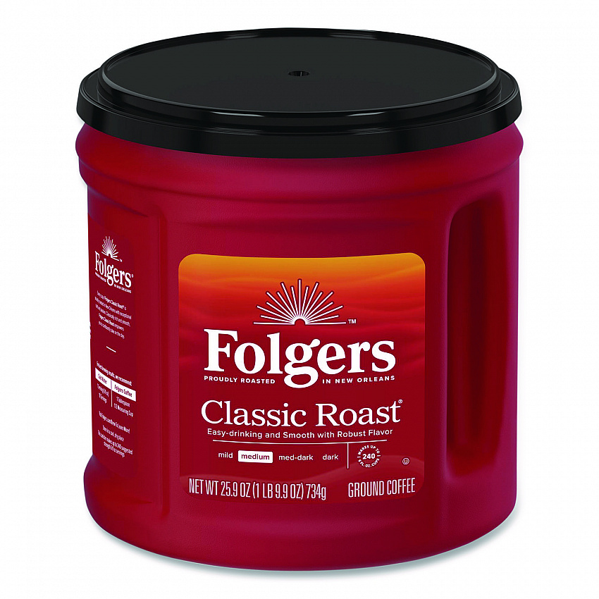 Coffee, Classic Roast, Ground, 25.9 oz Canister (20421EA)