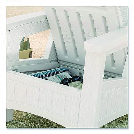 Adirondack Chair with Storage, Supports Up to 375 lb, 14.5