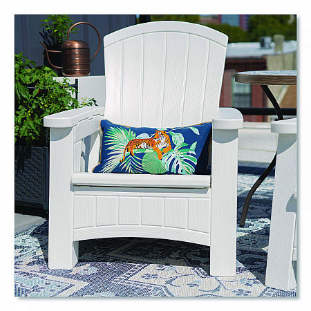 Adirondack Chair with Storage, Supports Up to 375 lb, 14.5
